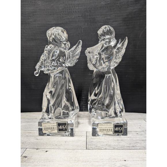 Mikasa Angel Figurines Lead Crystal Herald Collection Made in Germany - Picture 2 of 5